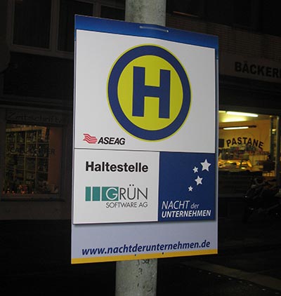 GRÜN Software AG nimmt bei der Nacht der Unternehmen in Aachen teil