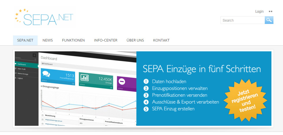 SEPA.NET bietet SEPA für Alle aus der Cloud