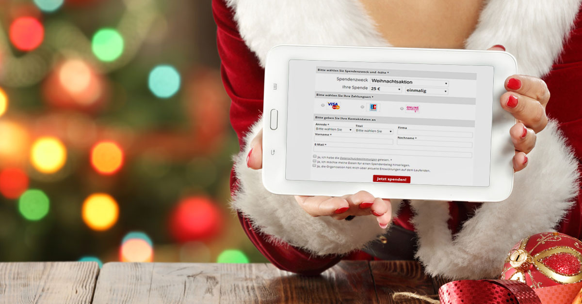 Sammeln Sie Onlinespenden und nutzen Sie so die besinnliche Vorweihnachtszeit – mit GRÜN spendino