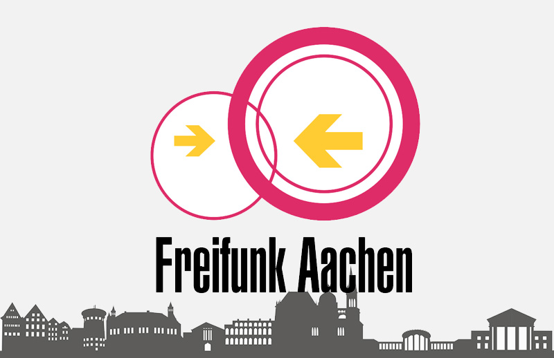 Freifunk Aachen bei der GRÜN Software AG in der Pascalstraße in Aachen.