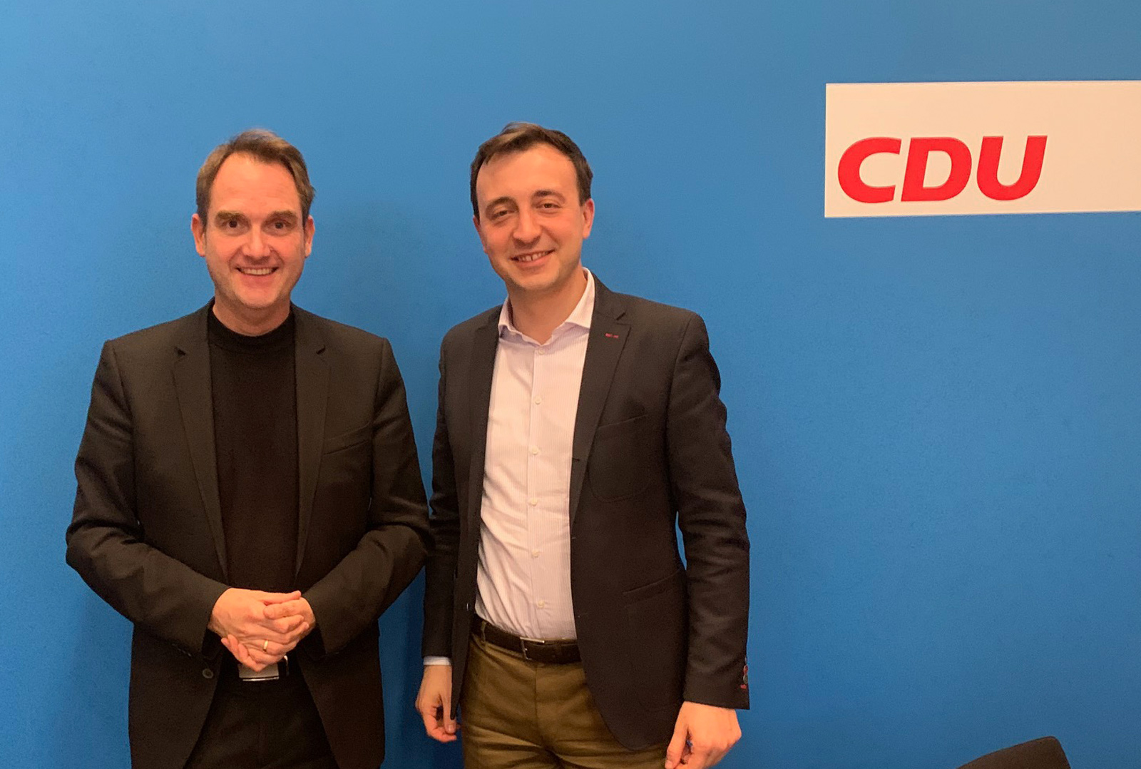 CDU Generalsekretär Paul Ziemiak und GRÜN CEO Dr. Oliver Grün
